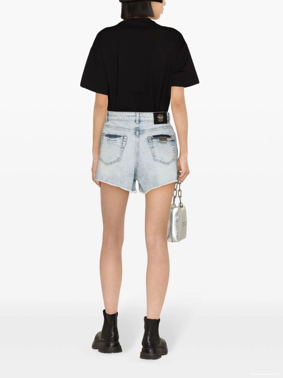 Affordable Couture denim high-rise shorts Women Versace Jeans 0825